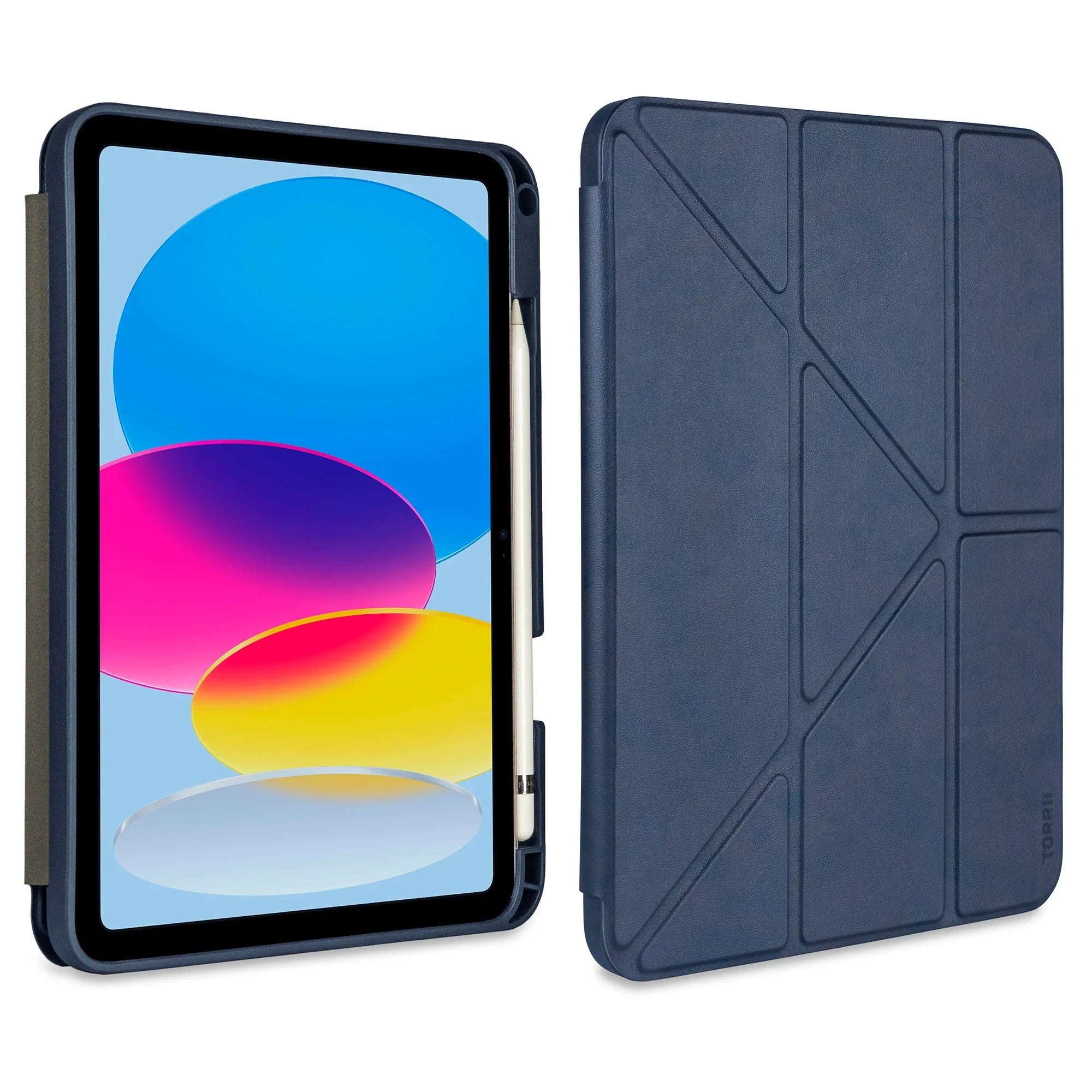 Torrii Torrio Plus iPad 11 (A16) & iPad 10.9 (10th Gen) Wallet Case - Navy - Tashqila Torrii Torrio Plus iPad 11 (A16) & iPad 10.9 (10th Gen) Wallet Case - Navy - Tashqila